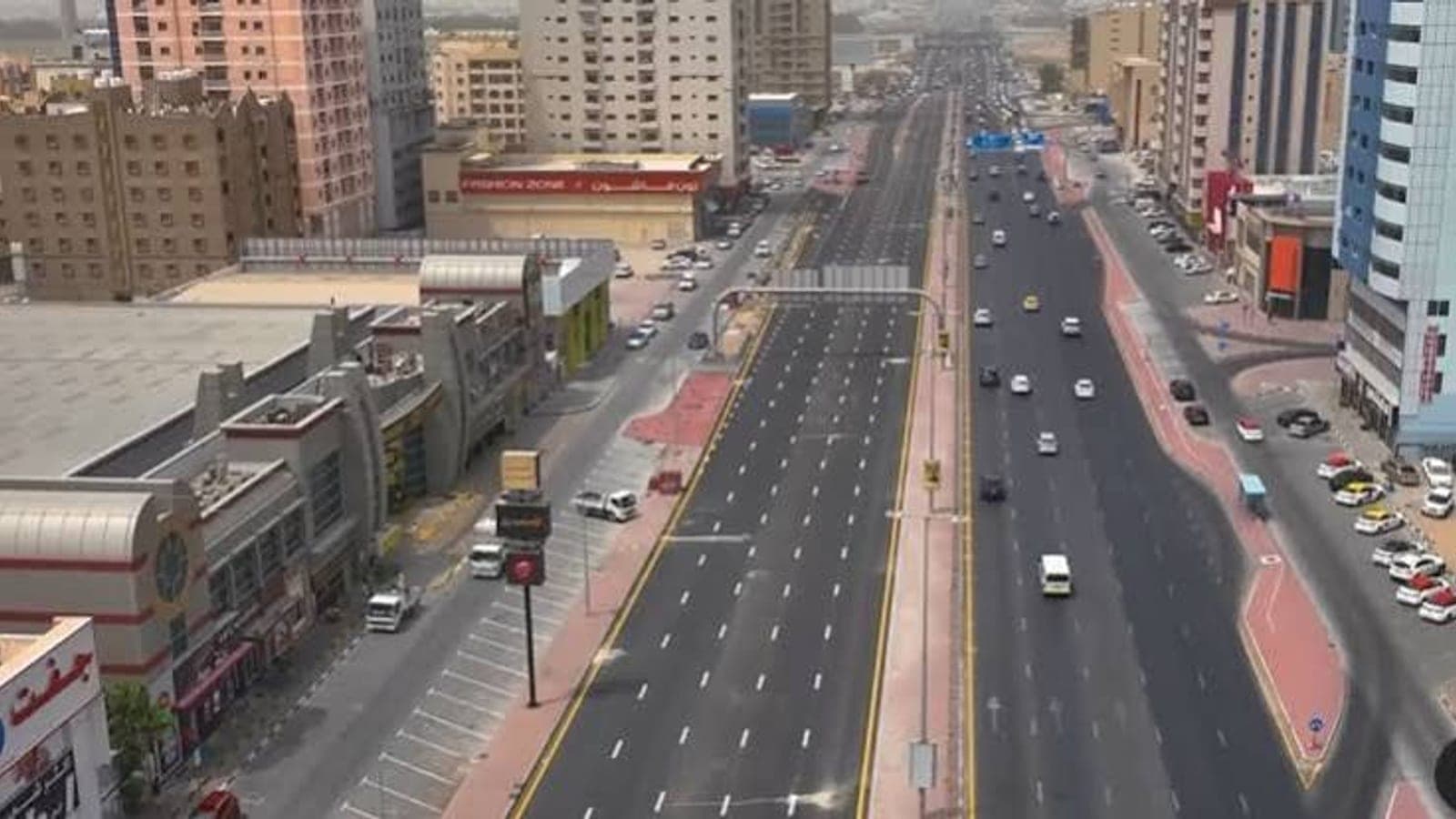 Route connecting Dubai and Ajman