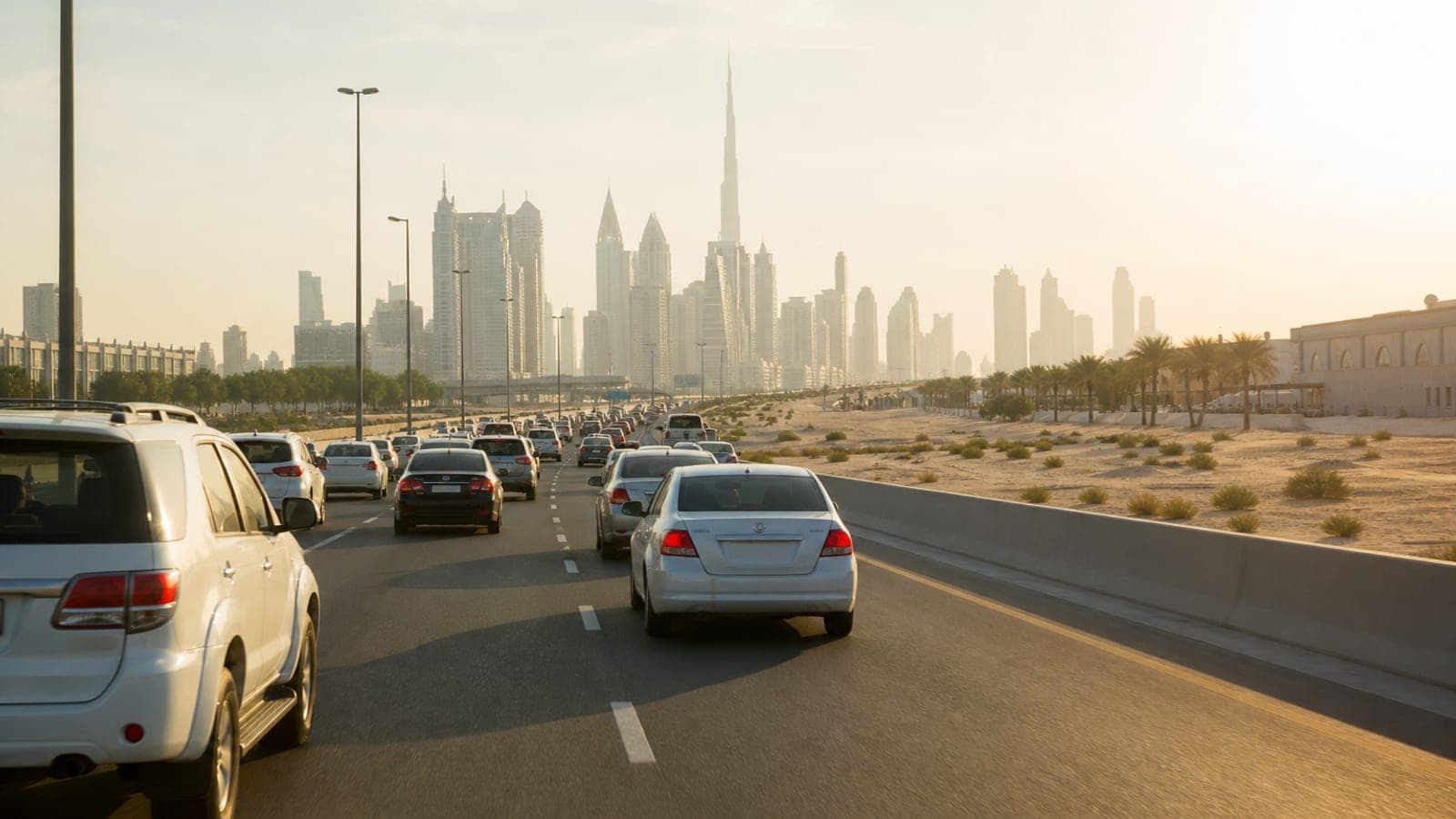 Dubai to Sharjah commuting corridor